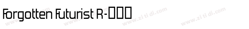 Forgotten Futurist R字体转换